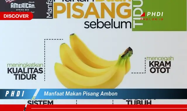 manfaat makan pisang ambon