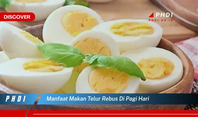 manfaat makan telur rebus di pagi hari