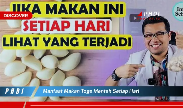 manfaat makan toge mentah setiap hari