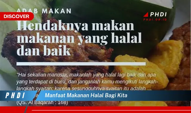 manfaat makanan halal bagi kita