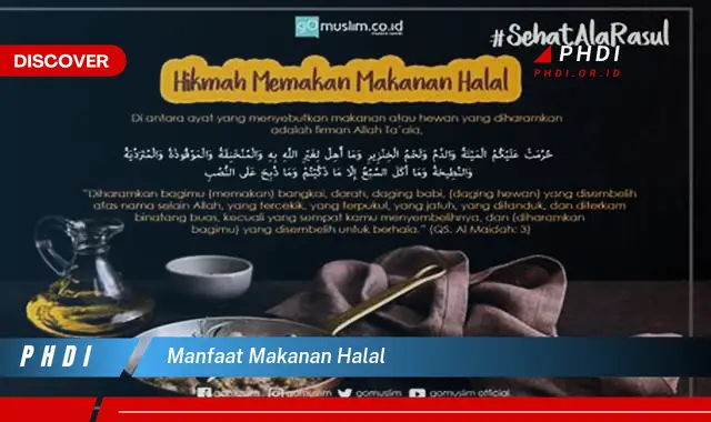 manfaat makanan halal