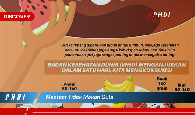 manfaat tidak makan gula