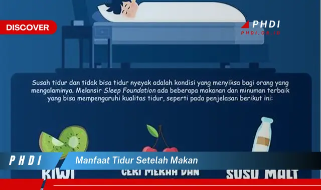 manfaat tidur setelah makan