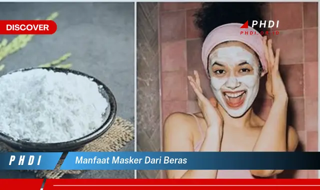 manfaat masker dari beras