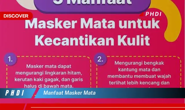 manfaat masker mata