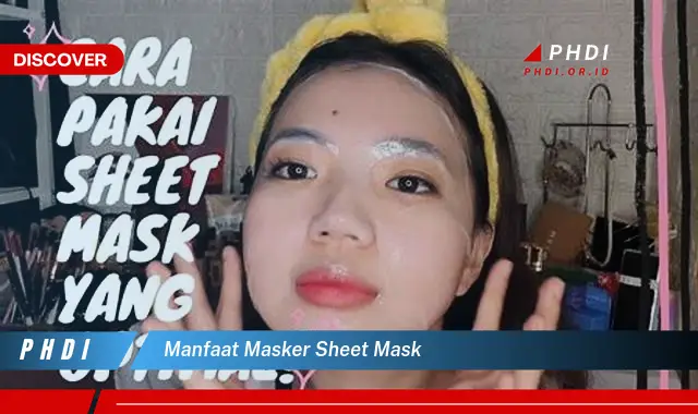 manfaat masker sheet mask