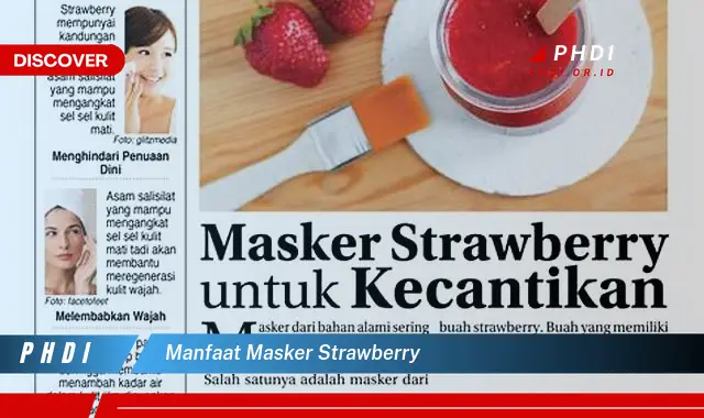 manfaat masker strawberry