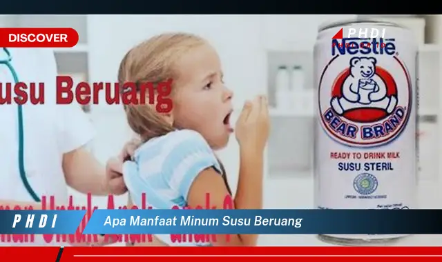 apa manfaat minum susu beruang