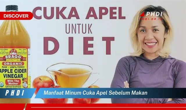 manfaat minum cuka apel sebelum makan