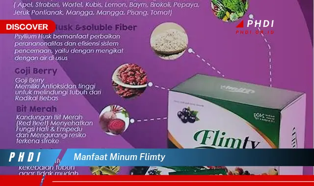 manfaat minum flimty