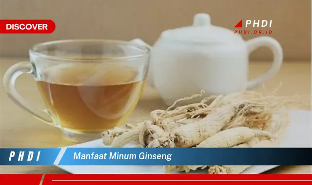 manfaat minum ginseng