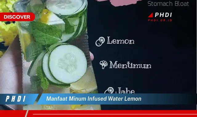 manfaat minum infused water lemon