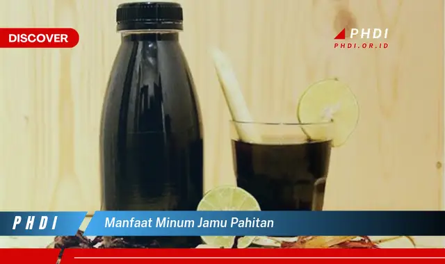 manfaat minum jamu pahitan