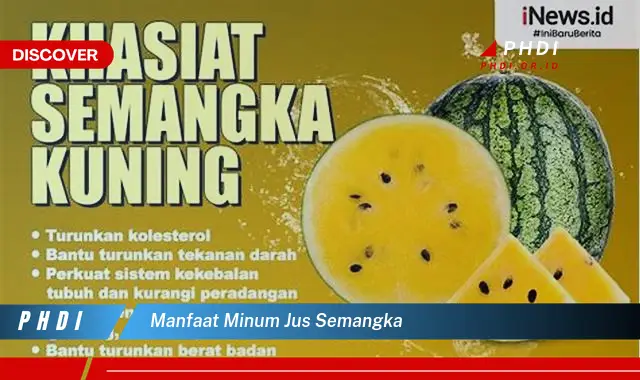 manfaat minum jus semangka