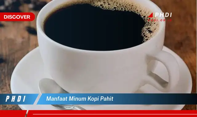 manfaat minum kopi pahit