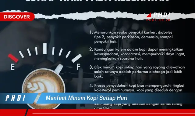 manfaat minum kopi setiap hari