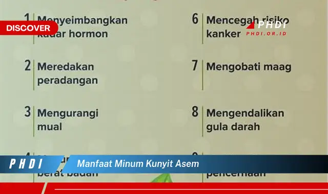 manfaat minum kunyit asem