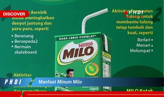 manfaat minum milo