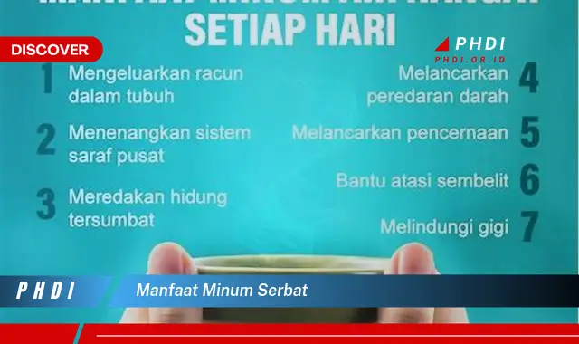 manfaat minum serbat