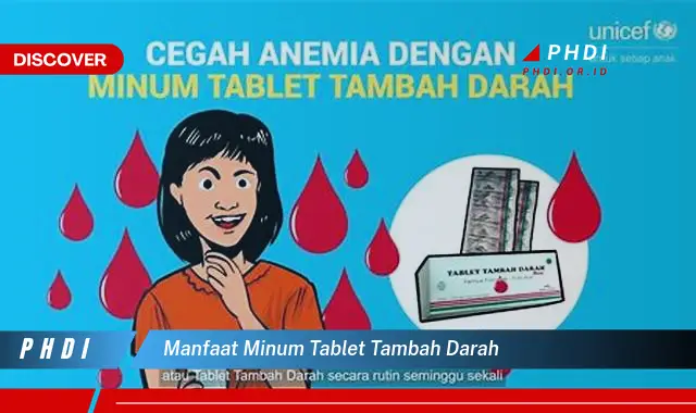 manfaat minum tablet tambah darah