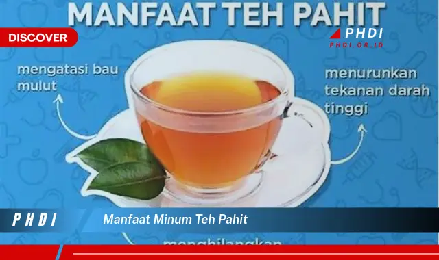 manfaat minum teh pahit