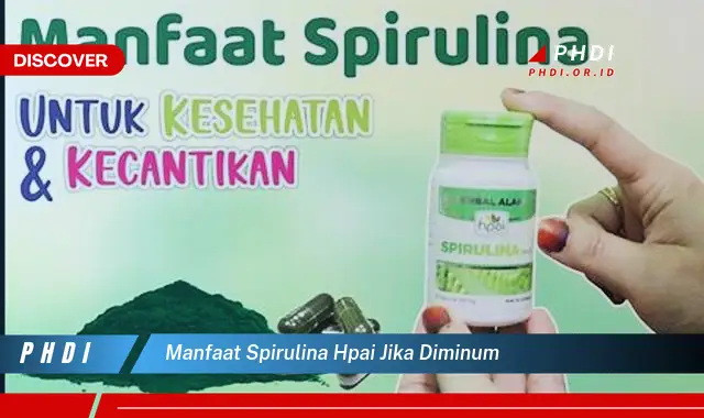 manfaat spirulina hpai jika diminum