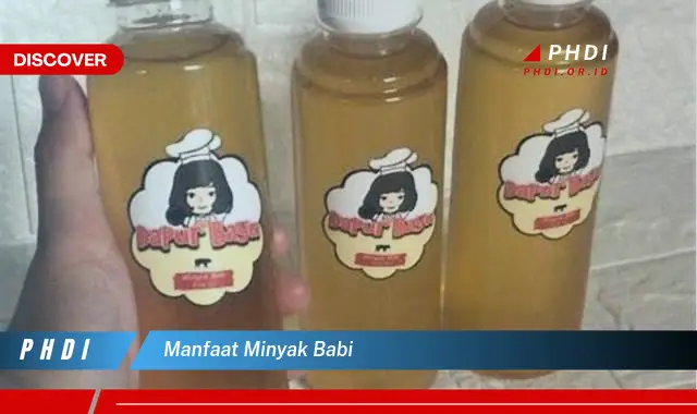 manfaat minyak babi