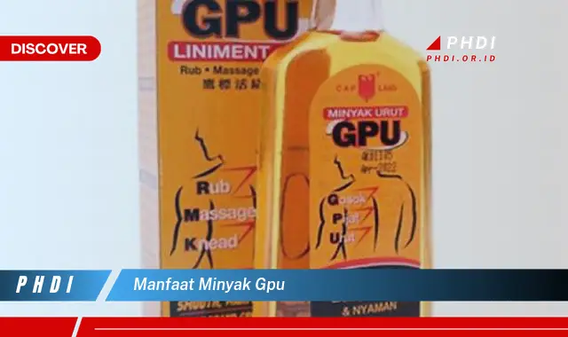 manfaat minyak gpu