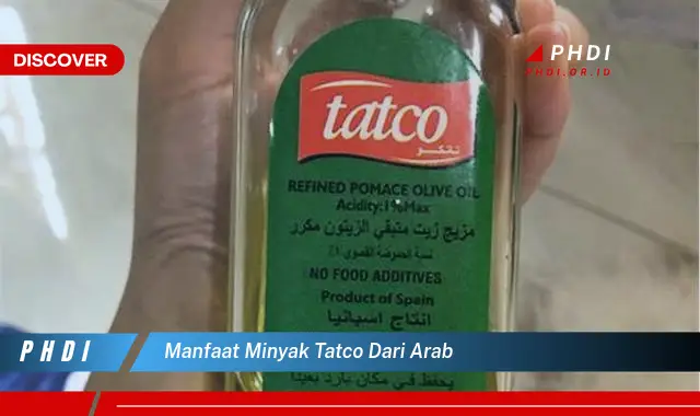 Ketahui 7 Manfaat Minyak Tatco dari Arab yang Jarang Diketahui