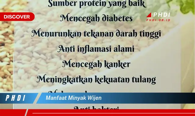 manfaat minyak wijen