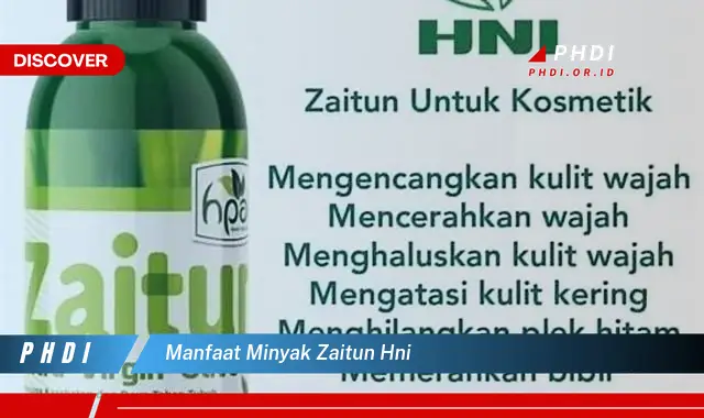 manfaat minyak zaitun hni