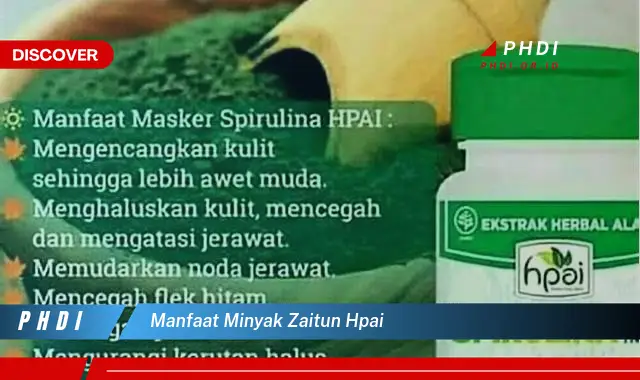 manfaat minyak zaitun hpai