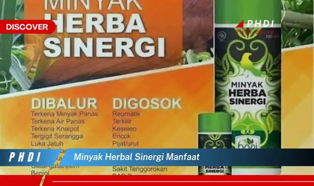 minyak herbal sinergi manfaat