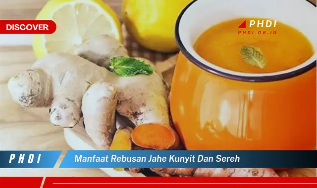 manfaat rebusan jahe kunyit dan sereh