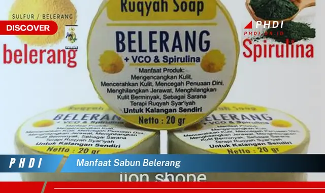 manfaat sabun belerang