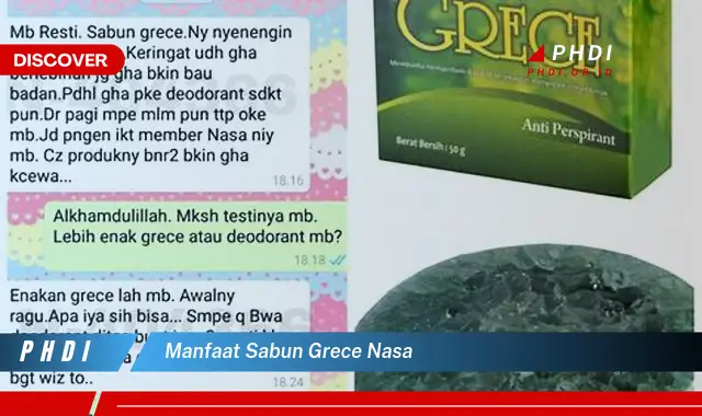 manfaat sabun grece nasa