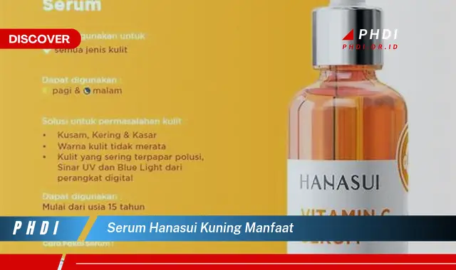 serum hanasui kuning manfaat