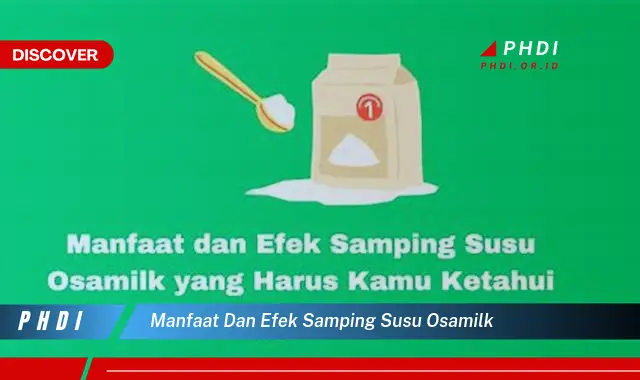 manfaat dan efek samping susu osamilk