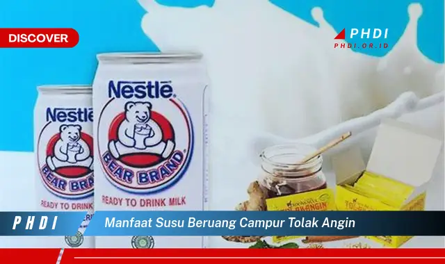 manfaat susu beruang campur tolak angin