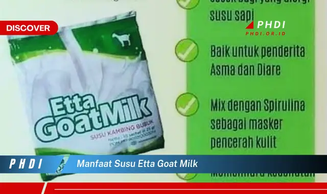 manfaat susu etta goat milk