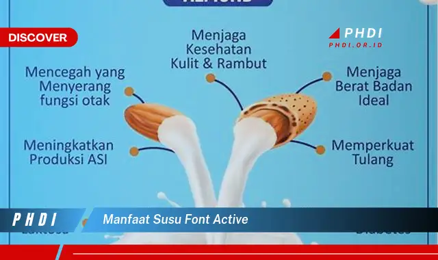 manfaat susu font active