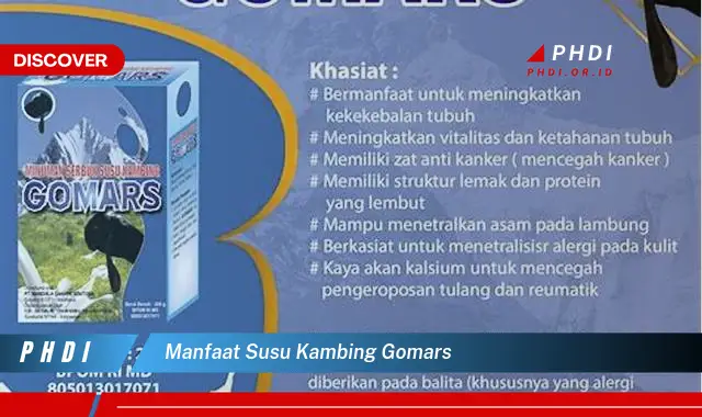 manfaat susu kambing gomars