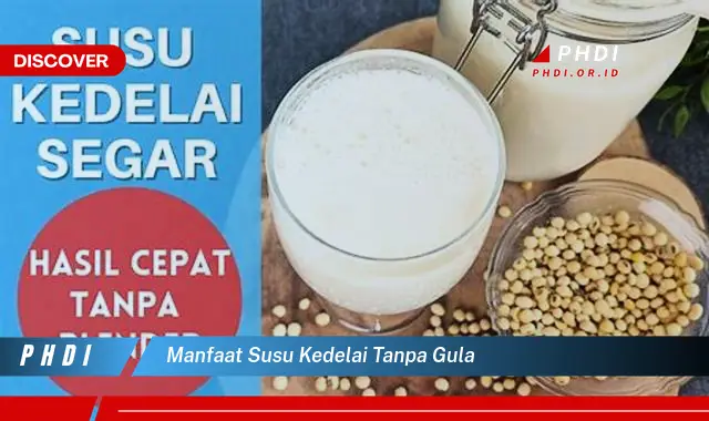 manfaat susu kedelai tanpa gula