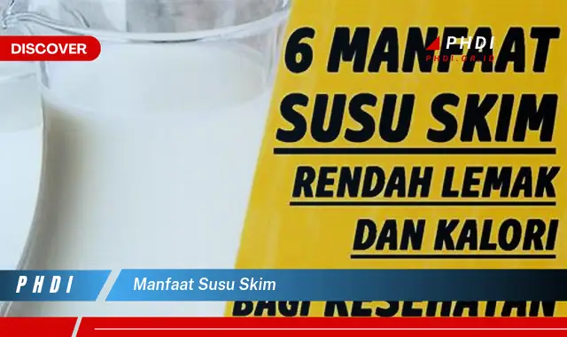 manfaat susu skim