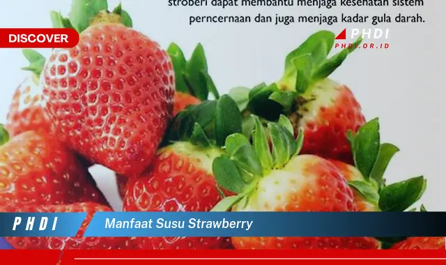 manfaat susu strawberry