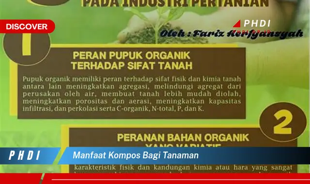 manfaat kompos bagi tanaman