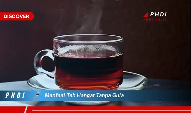 manfaat teh hangat tanpa gula