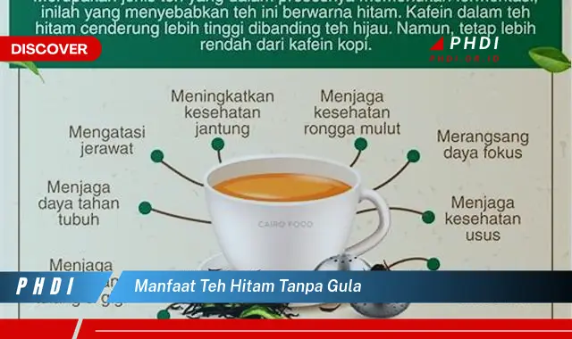 manfaat teh hitam tanpa gula