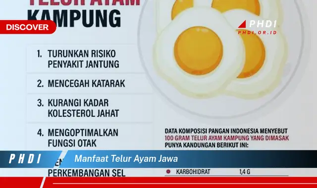 manfaat telur ayam jawa