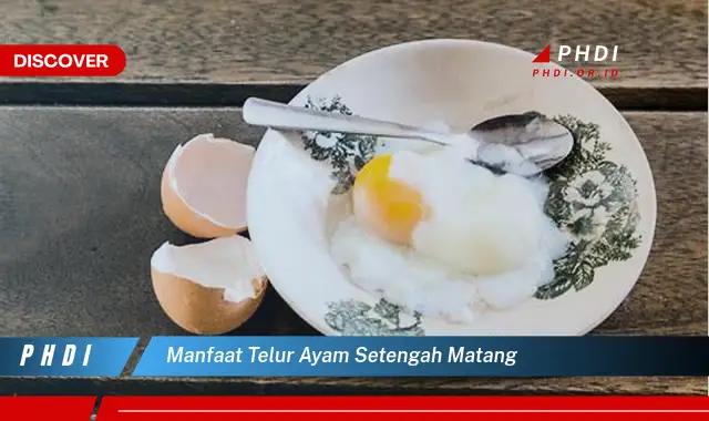 manfaat telur ayam setengah matang